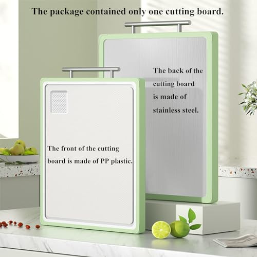 Tabla De Cortar De Doble Cara Con Borde Verde, Tabla De Cort