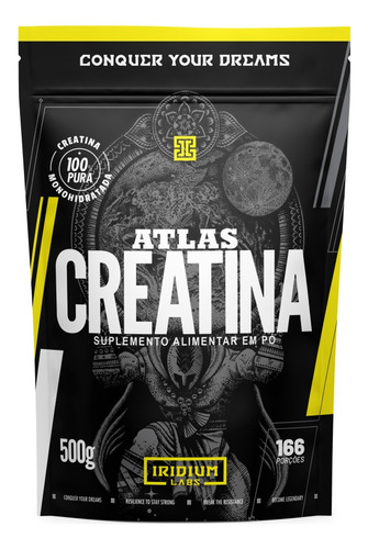 Creatina Atlas Monohidratada 500g - 100% Pura - Iridium Labs Sem sabor