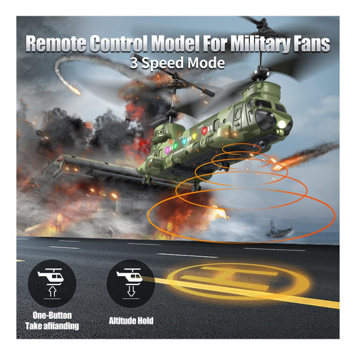 Obest Lm19-d Chinook Rc Helicóptero, Helicóptero Militar De