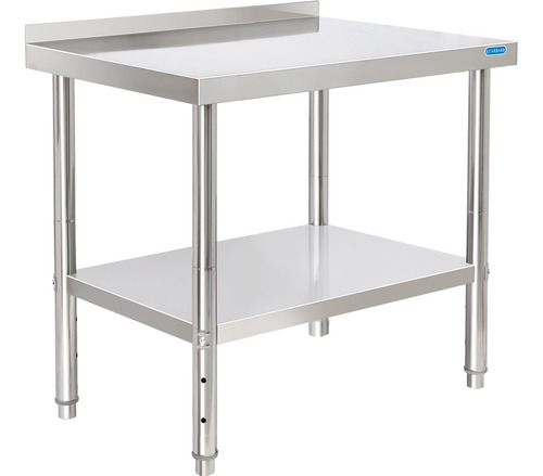 Mesa De Acero Inoxidable Para Cocina Comercial Con Protector