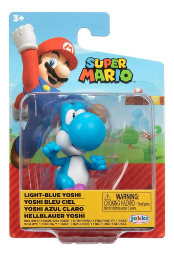 World Of Nintendo Super Mario Light Blue Yoshi 6.5cm Origin