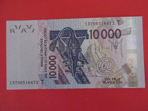 Billete Banco De Togo Africa Occidental 10.000 Francos  Unc