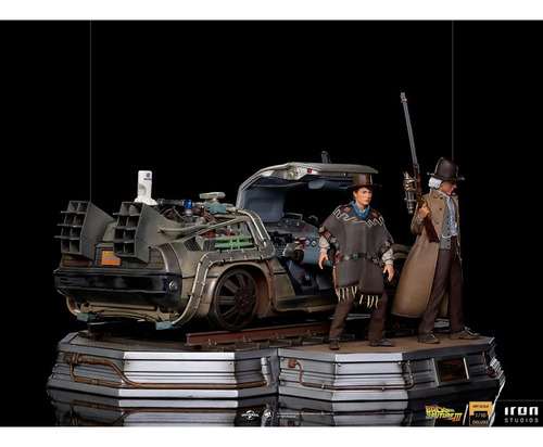 Figura De Acción Marty Mcfly Y Doc De Iron Studios 1/10 Bds Art Scale
