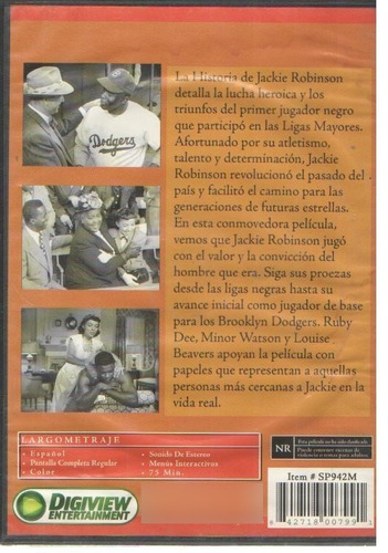 Legoz Zqz Dvd- Jackie Robinson-fisico - Ref 954