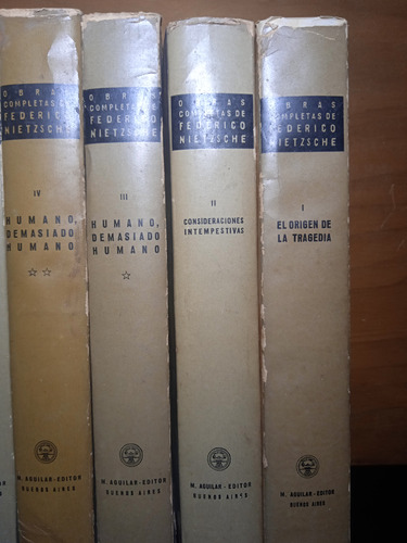 Obras Completas De Friedrich Nietzsche, Ed. Aguilar. 15 Tomo