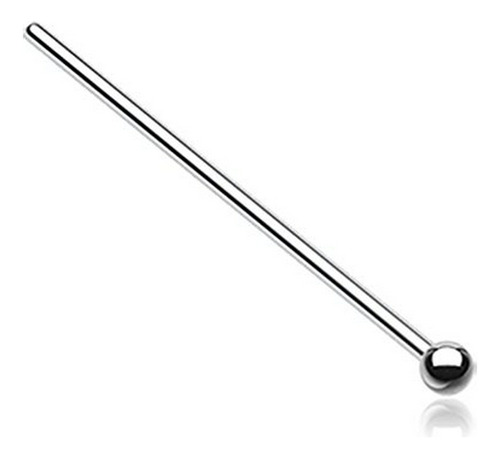 Aros - Basic Ball Top Fishtail 316l Surgical Steel Nose Stud