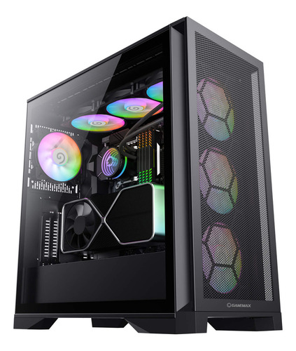 Gabinete Gamemax Full Tower Leader Preto 3-fan