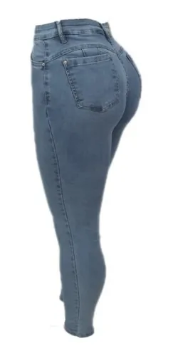 Calça jeans com enchimento no bolso sales