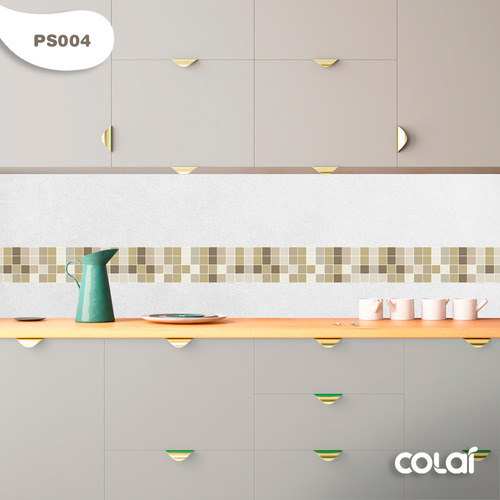 Papel De Parede Pastilha Marfim