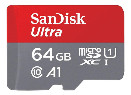 Memoria Flash Sandisk Ultra, 64gb Microsdxc Uhs-i Clase 10, 