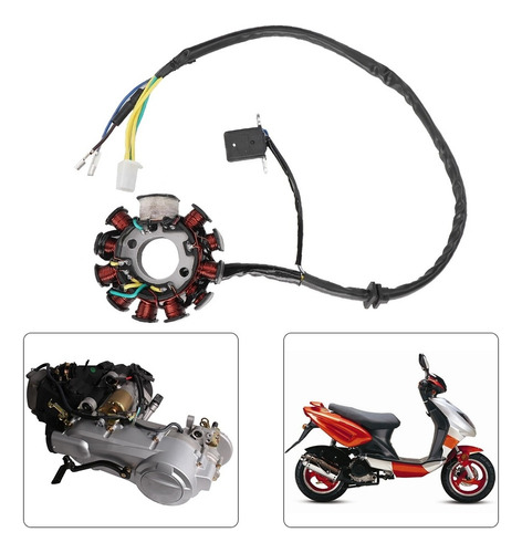 11 Polos Bobinas Magneto Generador Estator Ajuste Para 150cc