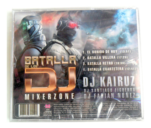 Batalla De Los Dj Mixerzone : Dj Kairuz * Cd Nuevo En Stock!