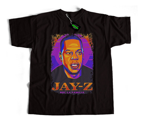 Remera Rapero Jay-z Estampa Grande Algodón Premium Dtf