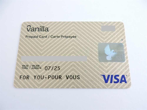 Tarjeta De Prepago Vanilla Card Visa
