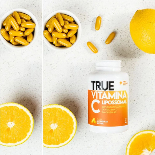 True Vitamina C Lipossomal 180 Cápsulas Softgel True Source