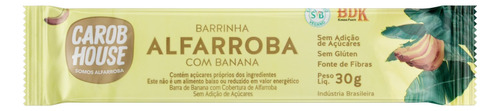 Barra de Frutas Alfarroba com Banana Carob House Pacote 30g