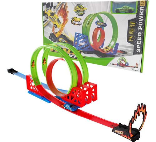 Pista De Autos Speed Power Track Racing Triple Loop