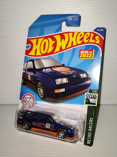 Hot Wheels Ford Sierra Cosworth Retro Racers 33/250 Azul