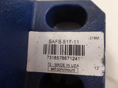 Skf Safs517-11 Pillow Block Housing 4 Bolt Base Ccb