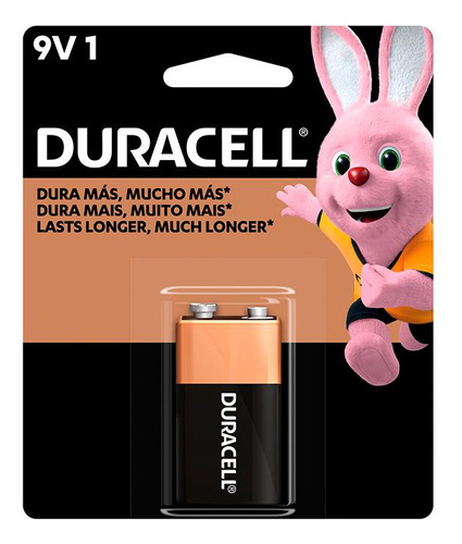 Bateria Alcalina Duracell 9v