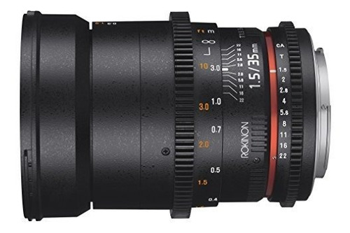 Imagen 2 de 6 de Rokinon Cine Ds Ds35m-c 35mm T1.5 As If Umc Lente Gran Angul