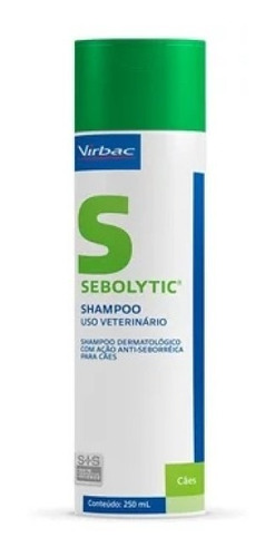 Shampoo Sebolytic Contra Seborréia Oleosa Para Cães 250ml