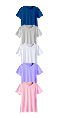 Pack Basicas Playeras Colores Varios 5 Pz Algodón Suave