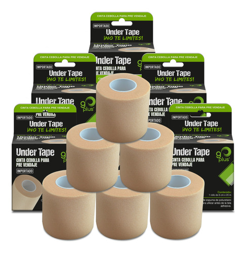 6 Pack Cinta Cebolla Prevenda Deportiva Under Tape Go Plus