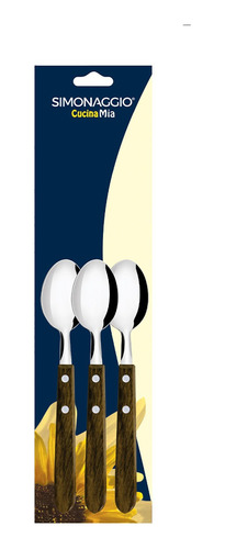 Imagen 3 de 8 de Set De 6 Cucharitas Mango Madera Cocina Belize Simonaggio