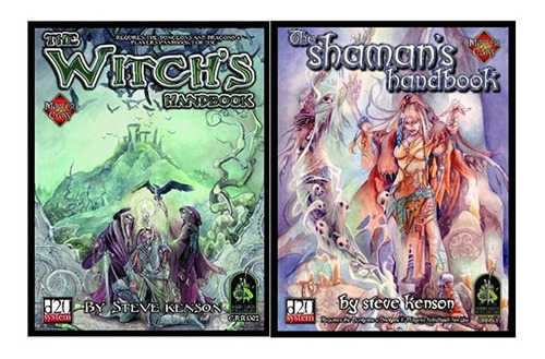 Rpg The Witch´s Handbook & The Shaman´s Handbook - Master Class D20 Compatível Com Dungeons & Dragons Kit