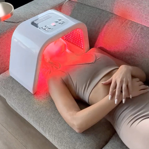 Máscara Facial De Luz Led 7 Em 1: Equipamento De Beleza Para