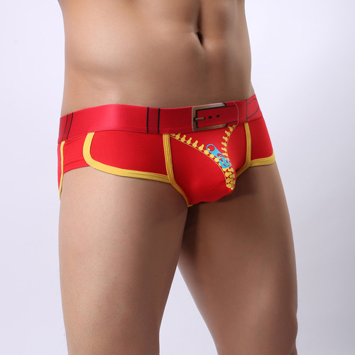 Calzoncillos Con Estampado De Cremallera Suave Para Hombre X