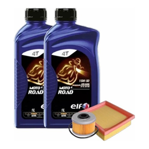 Kit Honda Tornado Xr250 Filtros Aceite Aire + Elf 15w50 Semi