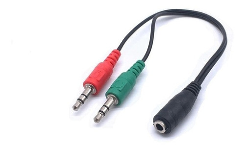 Adaptador Jack Audio Hembra A Microfono Macho Notebook Pc