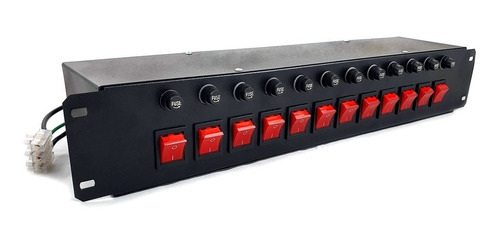 Mesa Chaveadora 12 Canais - Com Indicador Luminoso Led