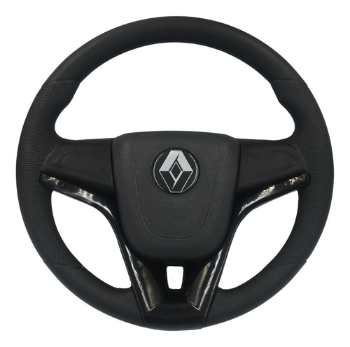 Volante Esportivo Cruze Prata Para Renault Sandero 2010