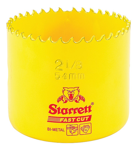Serra Copo Bi-metal Passo Constante 2.1/8'' - 54mm Starrett Sh0218/fch0218-g Sh0218/fch0218-g