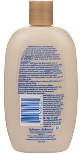 Johnsons Baby Wash - Avena Y Vainilla - 15 Oz