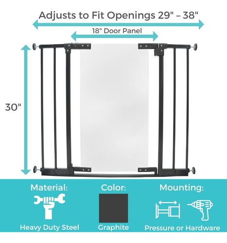 Puerta De Seguridad Toddleroo De North States Ultra Low 0.25