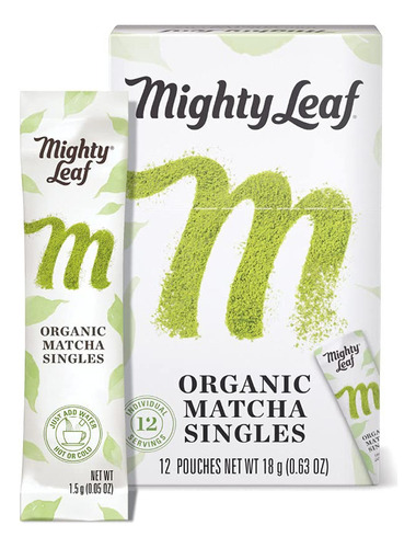 Té Chai Mighty Leaf Tea, Té Verde Matcha Orgánico En Polvo -