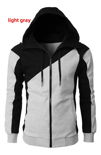 Sudadera Con Capucha Color Block Slim Fit Para Hombre
