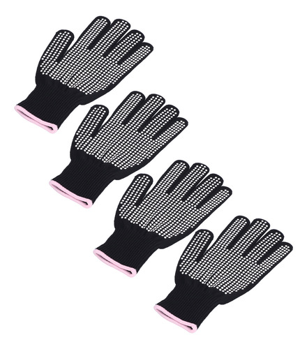 Pink Heat Resistant Gloves 4pcs High Temperature Anti