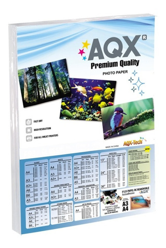 Papel Fotografico 200gr Glossy Premium A4 X 500 Hojas Aqx