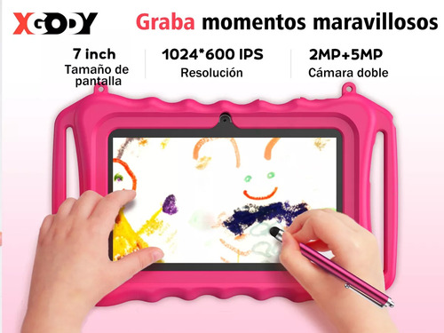 Xgody Tablet With Smart 7kids Blue Yuehu Case