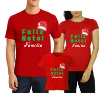 Comprar Kit Natal Familia 3 Pças Pai Mãe E Filho Feliz Natal Família