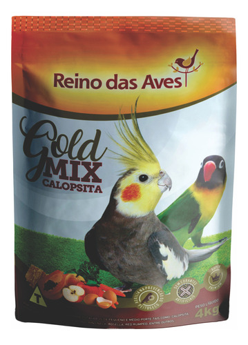 Ração Para Calopsita, Calopsita Gold Mix 4kg 