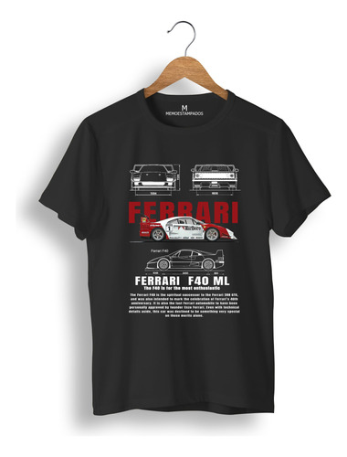 Remera: Ferrari F40 Memoestampados