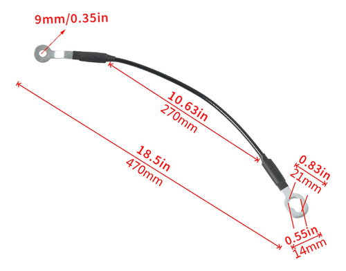 Cables Para Portón Trasero Y Correas De Soporte Para Portón