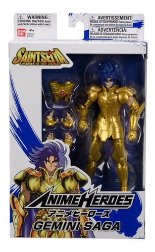 Saint Seiya Gemini Saga Figura Articulada Bandai 36922