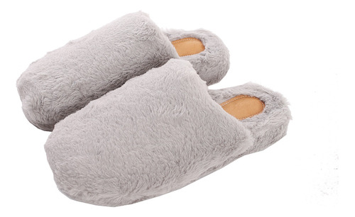 Pantuflas Hombre Peluche Piel Conejo - Una Bs As